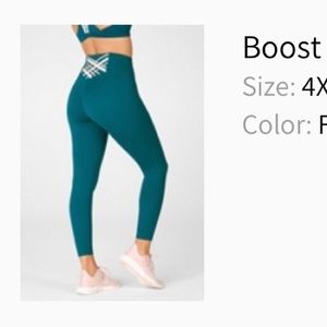 4x fabletics 7/8 leggings in Fjord